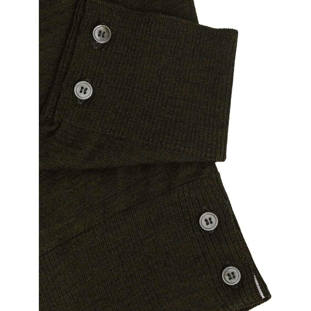 Green Wool Sweater - ventzia