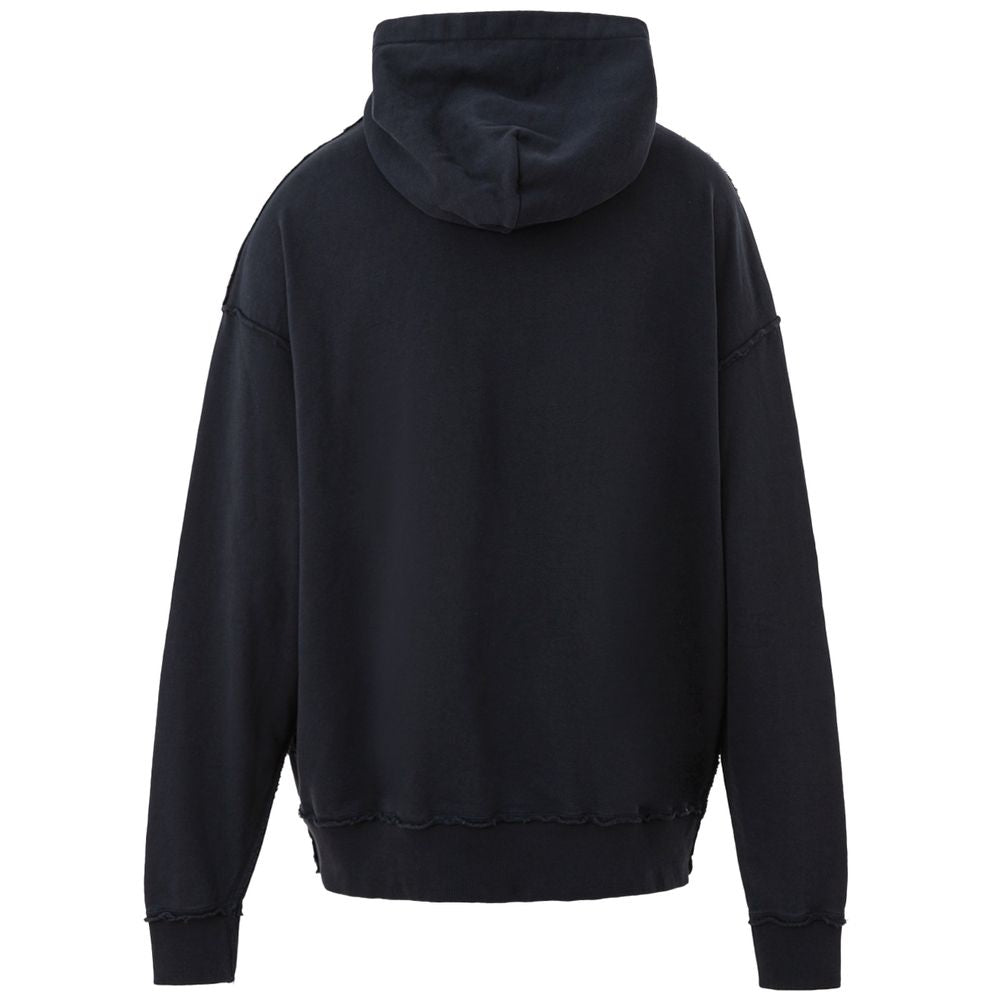 Blue Cotton Sweatshirt - ventzia