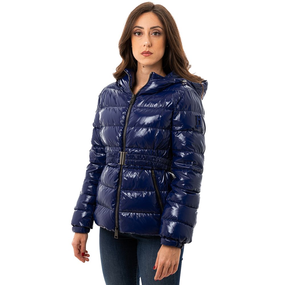Blue Polyamide Jackets & Coat - ventzia