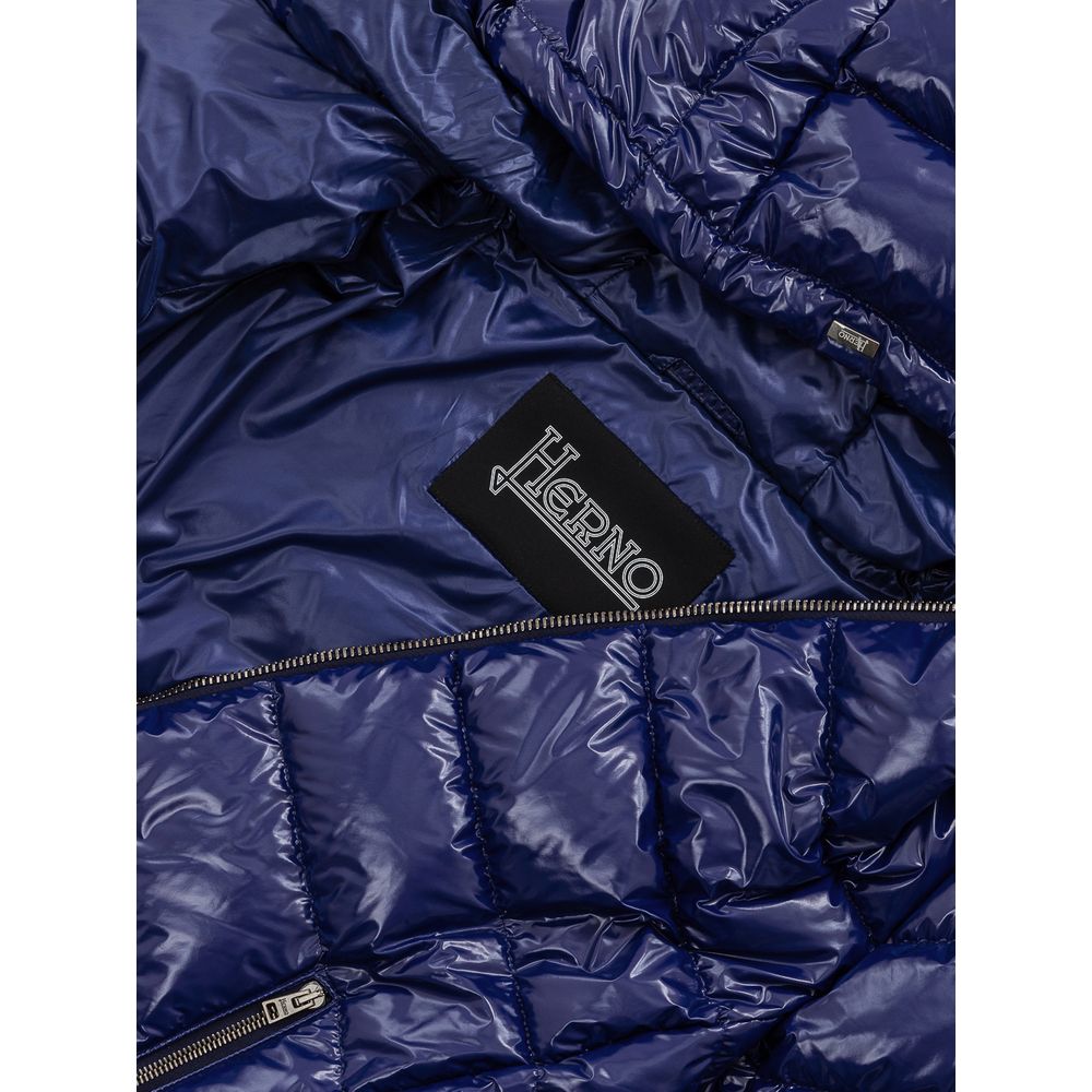 Blue Polyamide Jackets & Coat - ventzia