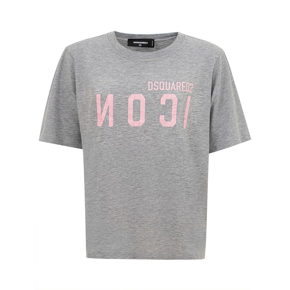 Elegant Gray Cotton Top for Women - ventzia