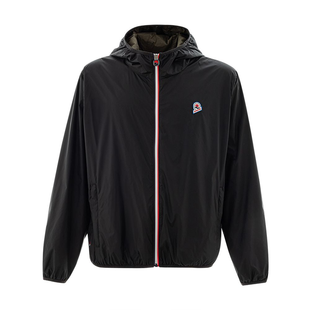 Black Polyamide Jackets & Coat - ventzia
