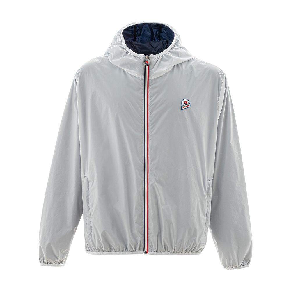Gray Polyamide Jackets & Coat - ventzia