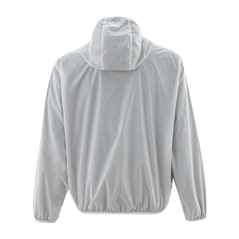 Gray Polyamide Jackets & Coat - ventzia