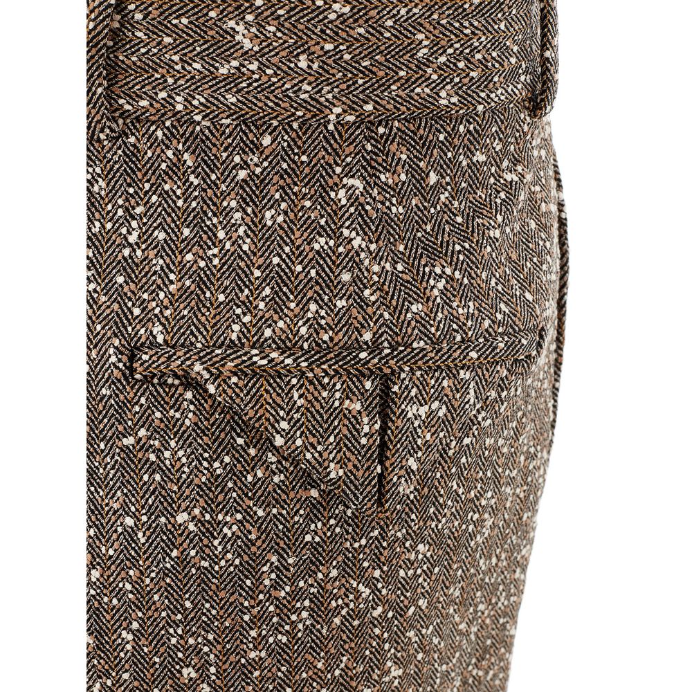 Multicolor Viscose Pants for Elegant Evenings - ventzia