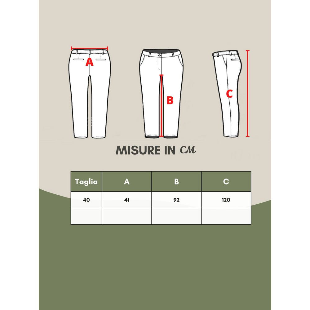 Multicolor Viscose Pants for Elegant Evenings - ventzia
