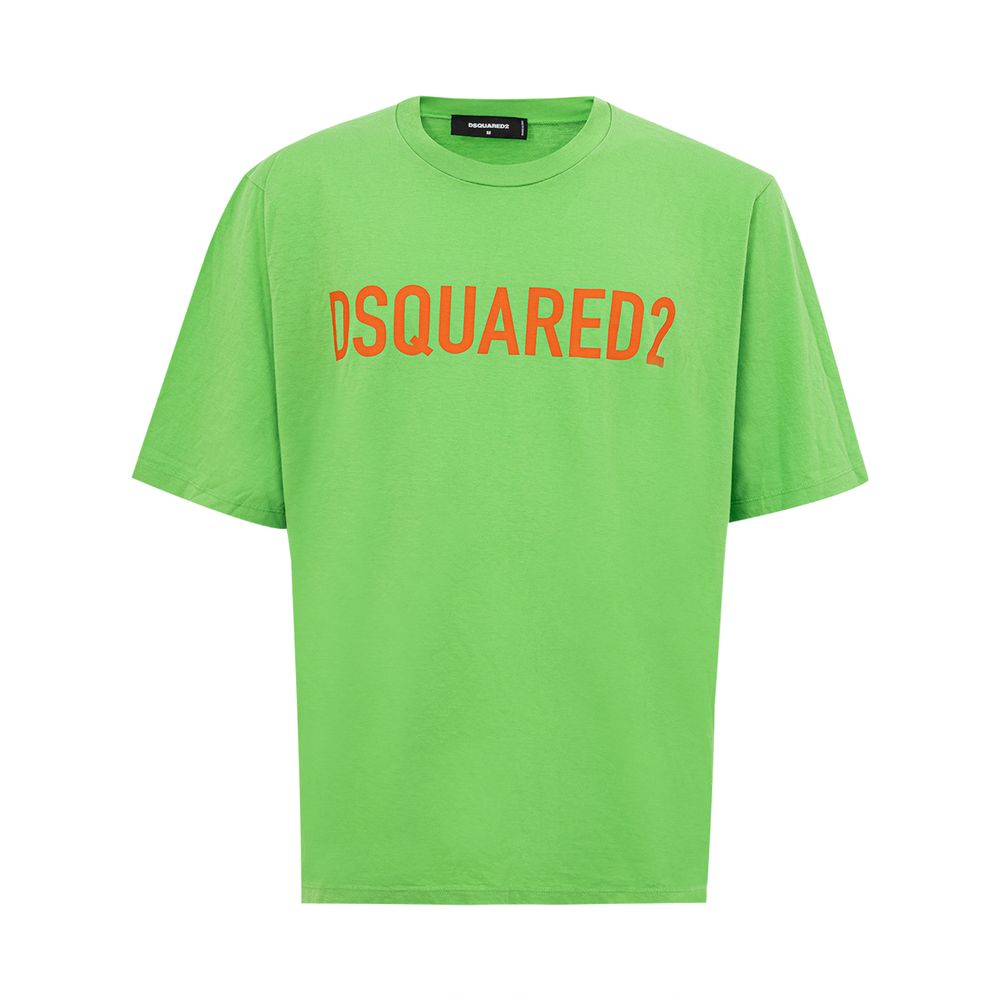 Electric Green Cotton Tee for Men - ventzia