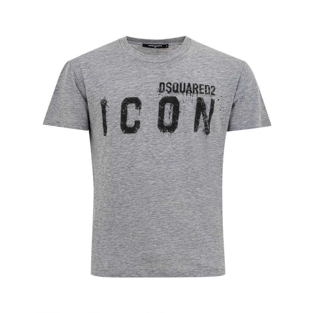 Sleek Gray Cotton Tee for Stylish Men - ventzia