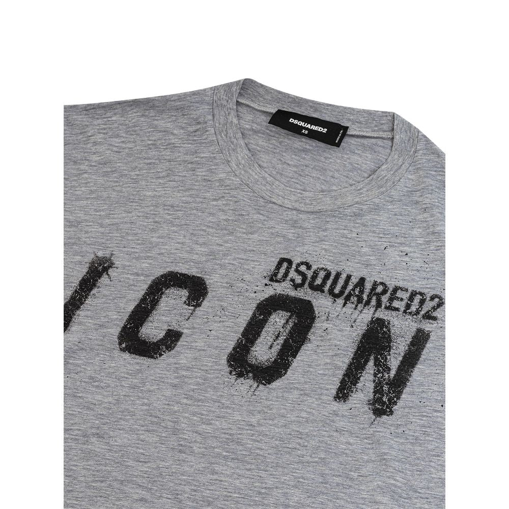 Sleek Gray Cotton Tee for Stylish Men - ventzia