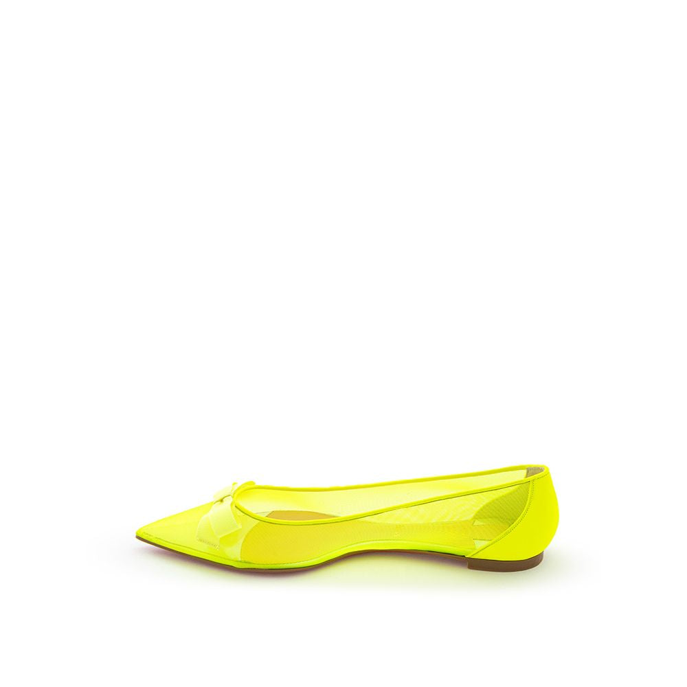 Sunshine Yellow Mesh Flat Elegance - ventzia