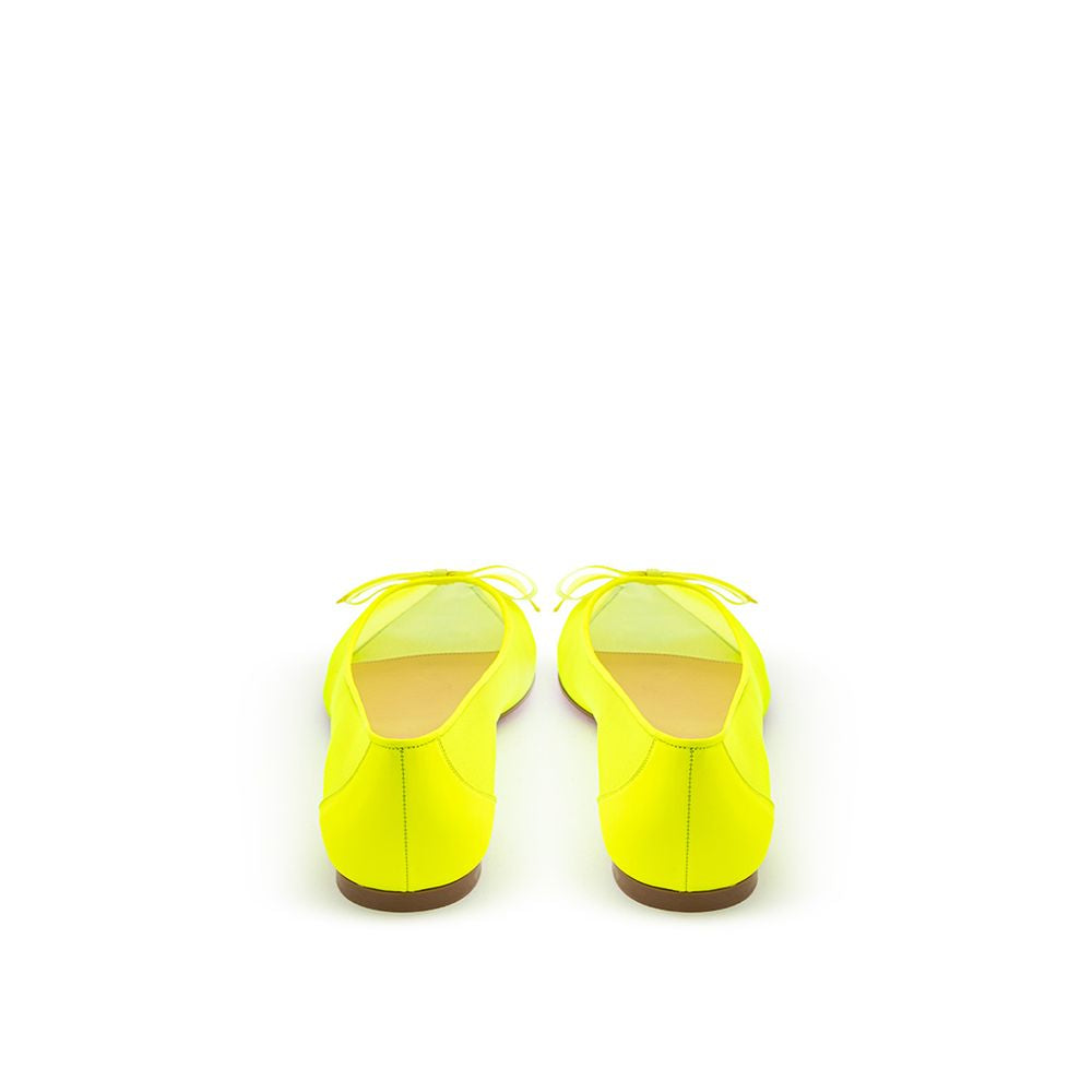 Sunshine Yellow Mesh Flat Elegance - ventzia