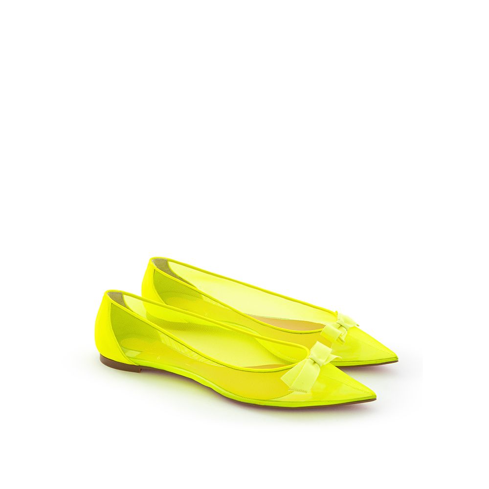Sunshine Yellow Mesh Flat Elegance - ventzia