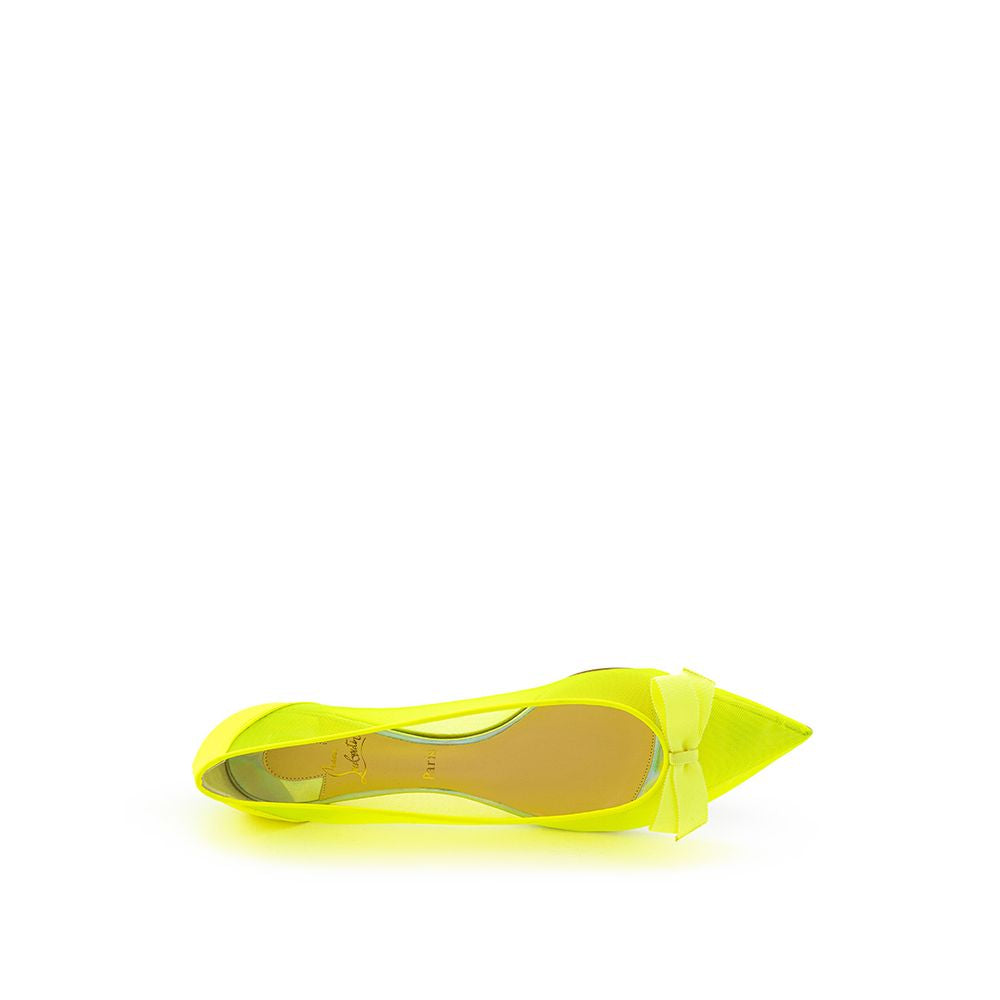 Sunshine Yellow Mesh Flat Elegance - ventzia