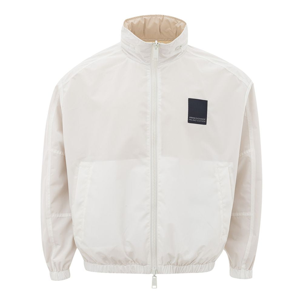 Beige Polyamide Jacket for the Modern Man - ventzia
