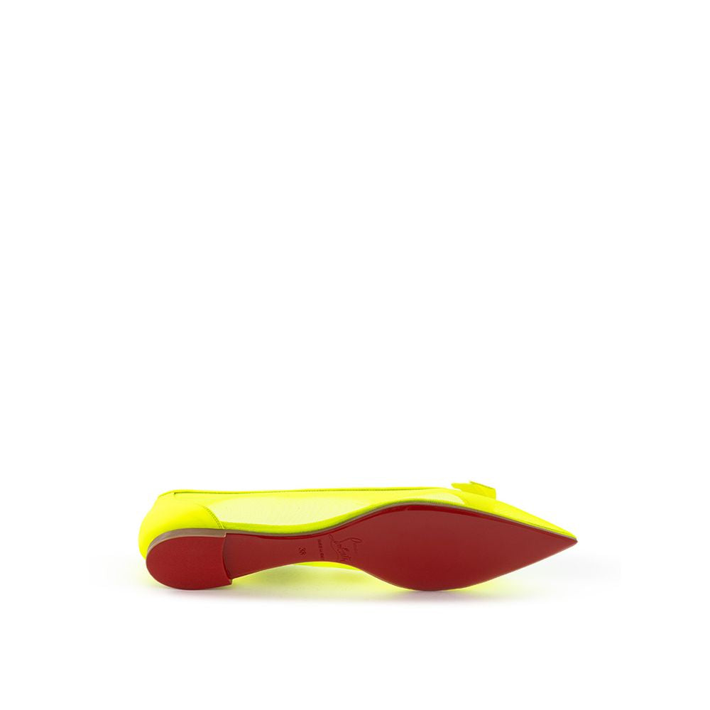 Sunshine Yellow Mesh Flat Elegance - ventzia