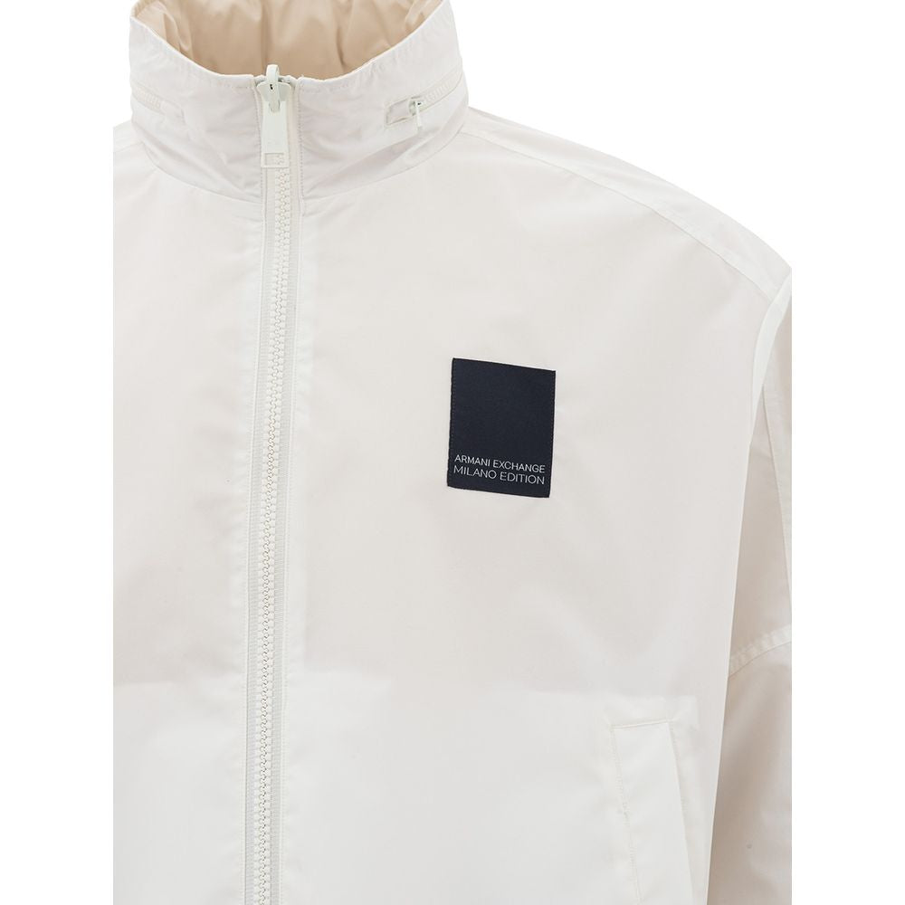 Beige Polyamide Jacket for the Modern Man - ventzia
