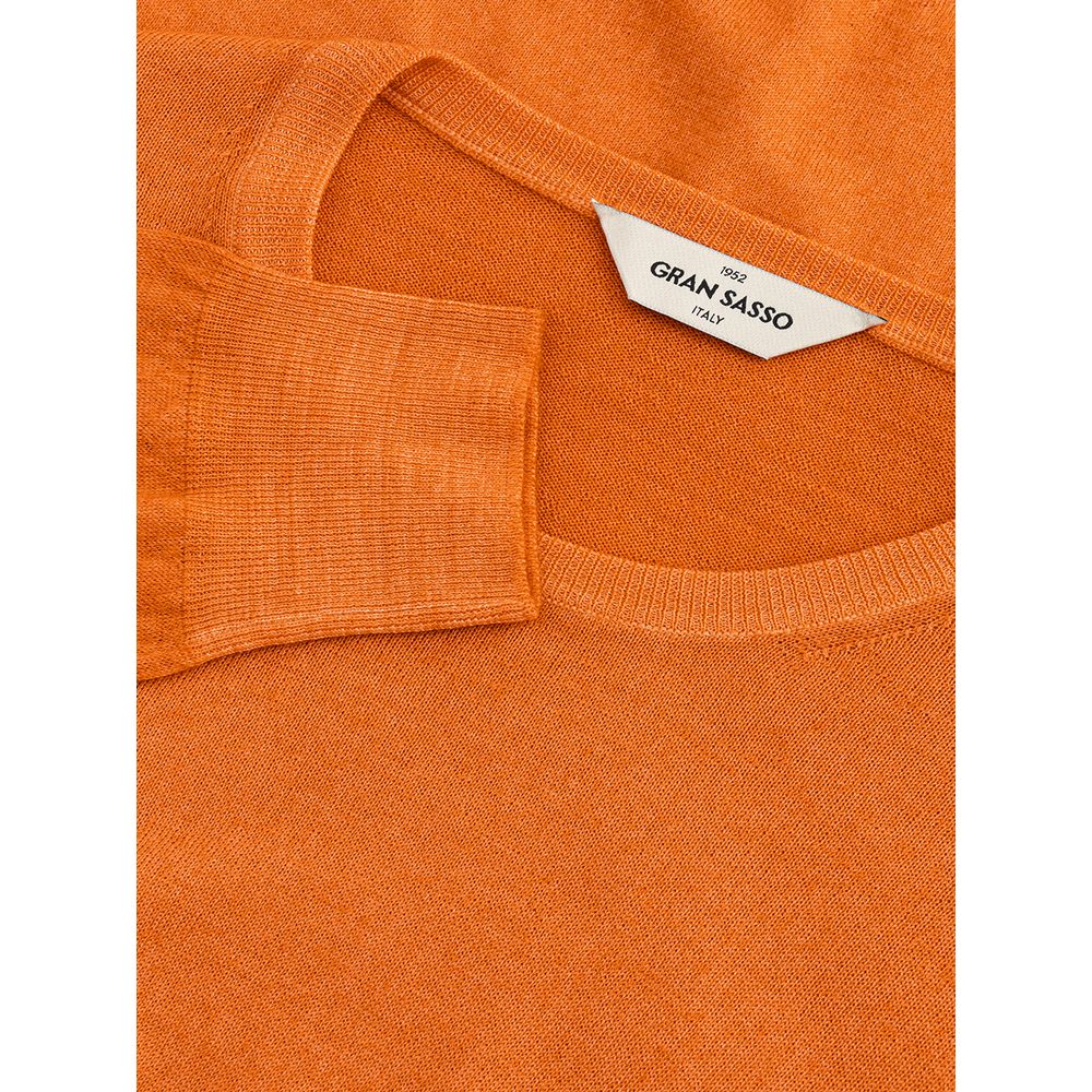 Orange Wool Sweater - ventzia