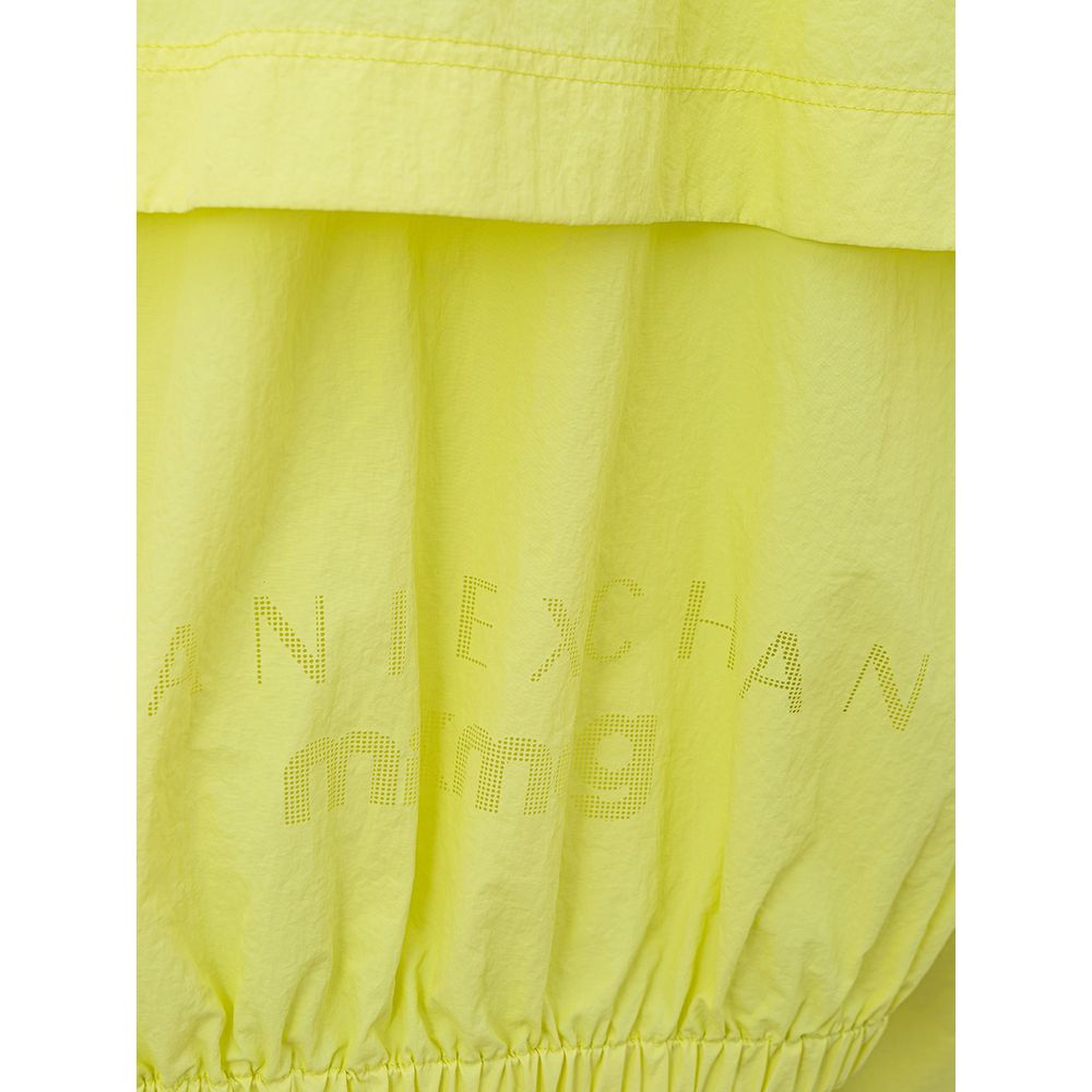 Chic Yellow Polyamide Jacket for Women - ventzia