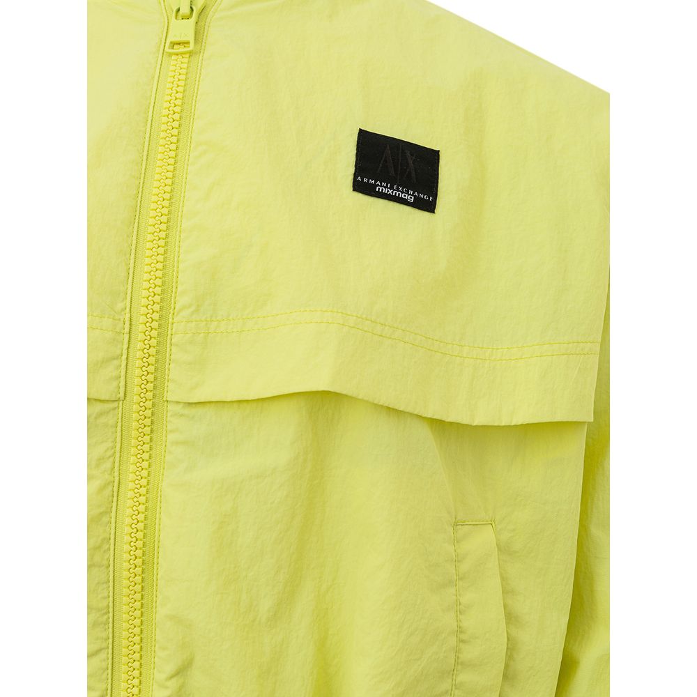 Chic Yellow Polyamide Jacket for Women - ventzia