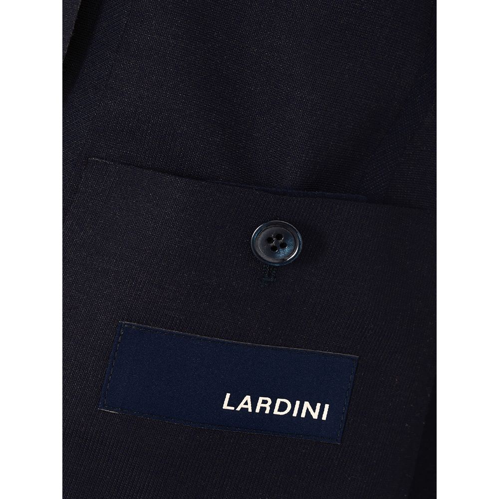 Elegant Blue Cotton Lardini Jacket - ventzia
