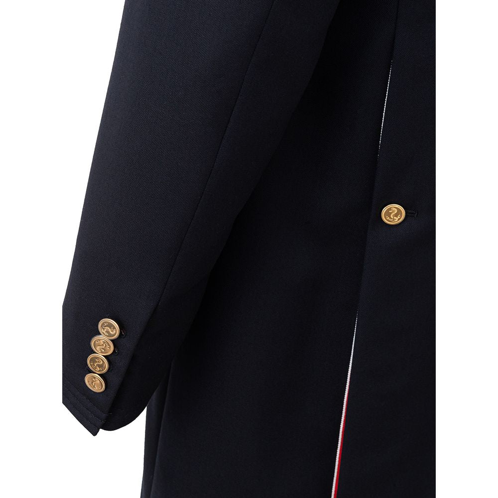 Elegant Wool Jacket in Signature Blue - ventzia