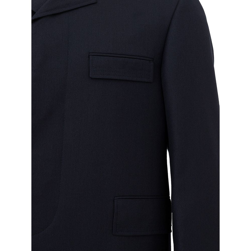 Elegant Wool Jacket in Signature Blue - ventzia