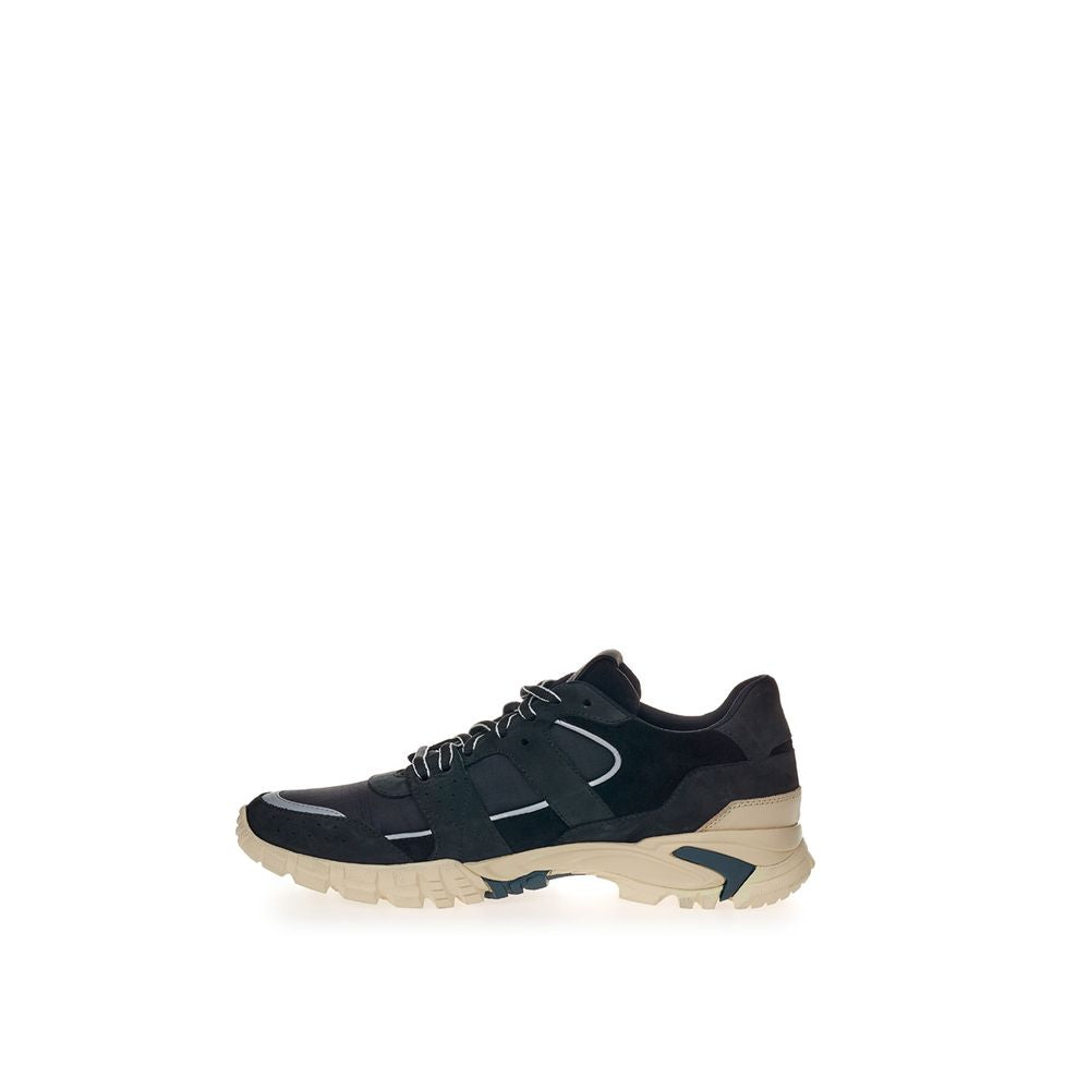 Black Suede Leather Sneaker - ventzia
