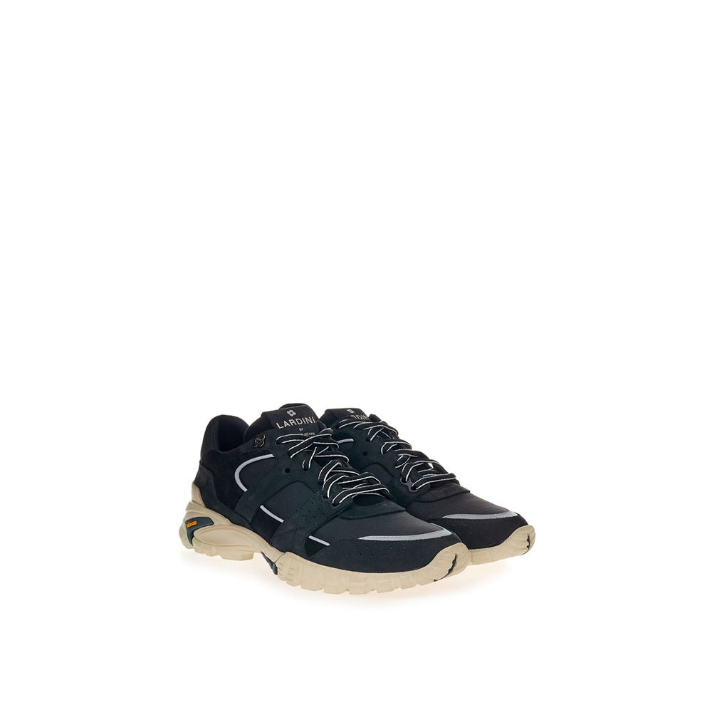 Black Suede Leather Sneaker - ventzia