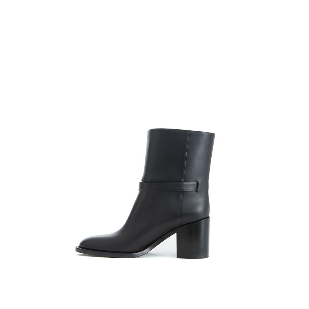 Black Leather Boot - ventzia