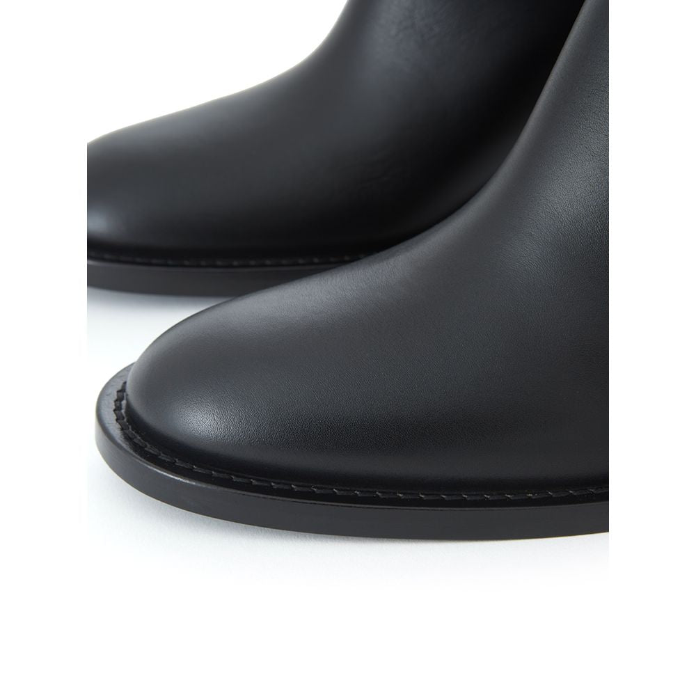 Black Leather Boot - ventzia
