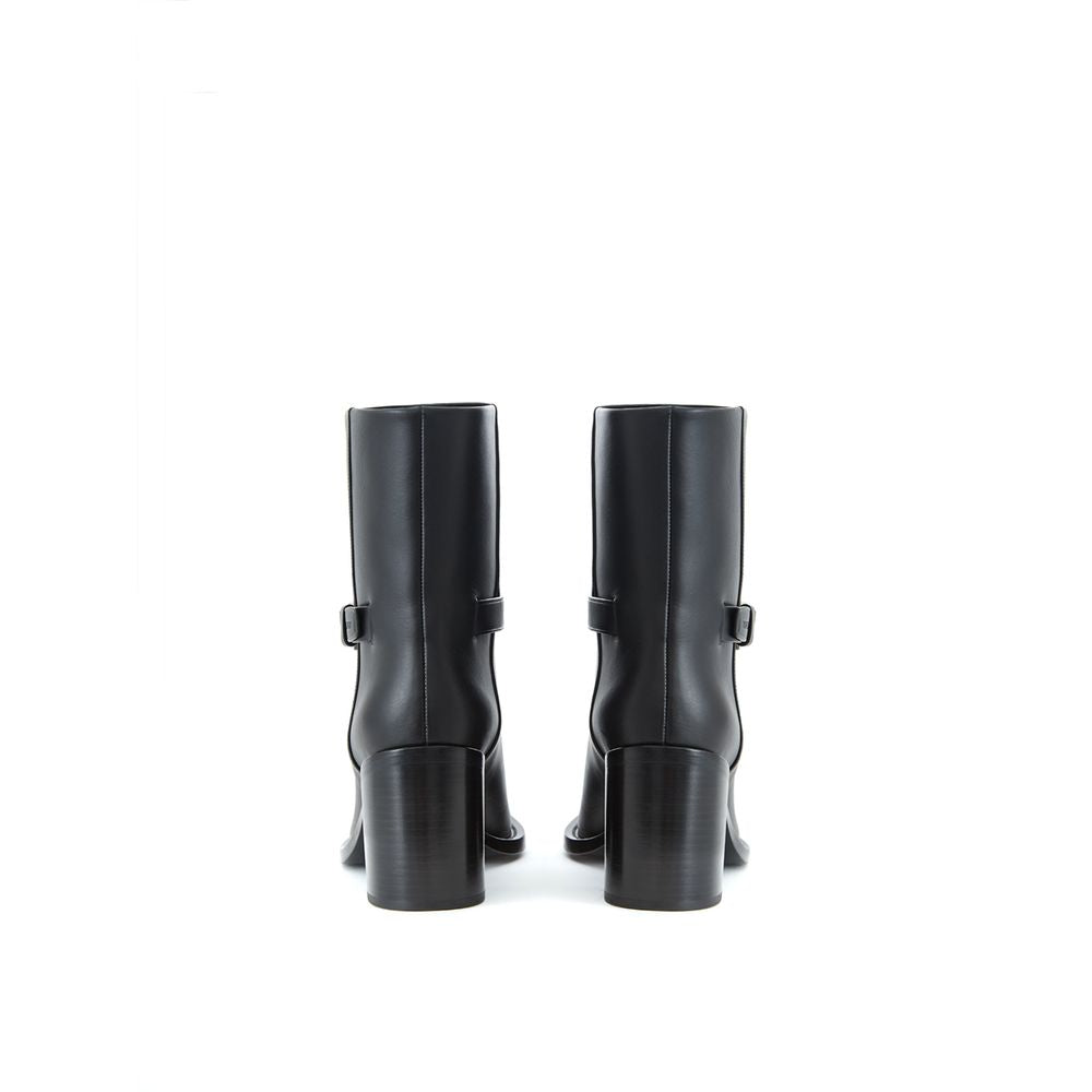 Black Leather Boot - ventzia