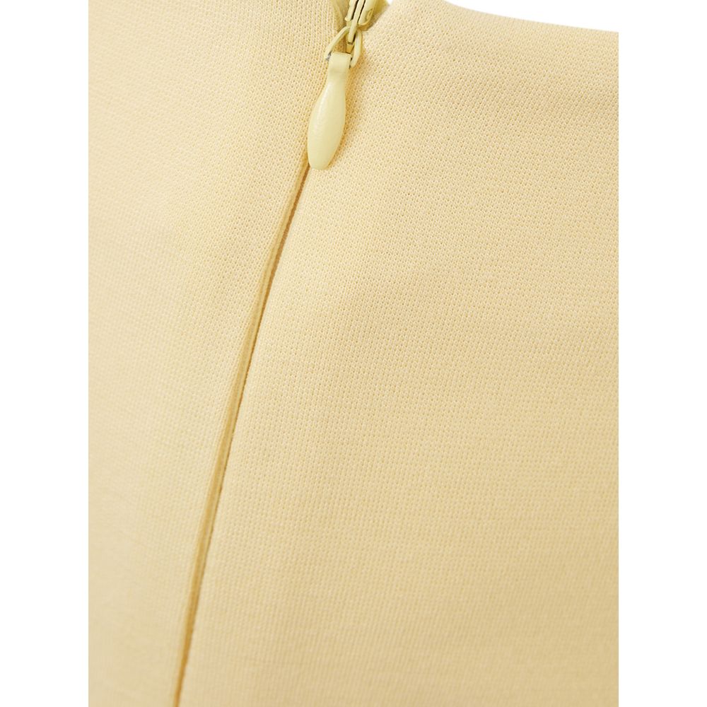 Elegant Yellow Viscose Skirt for Women - ventzia