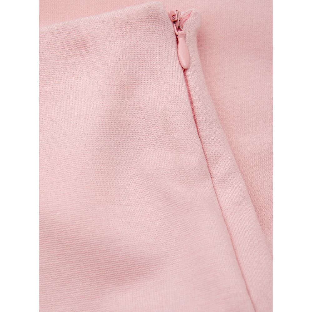 Elegant Pink Viscose Pants for Chic Style - ventzia