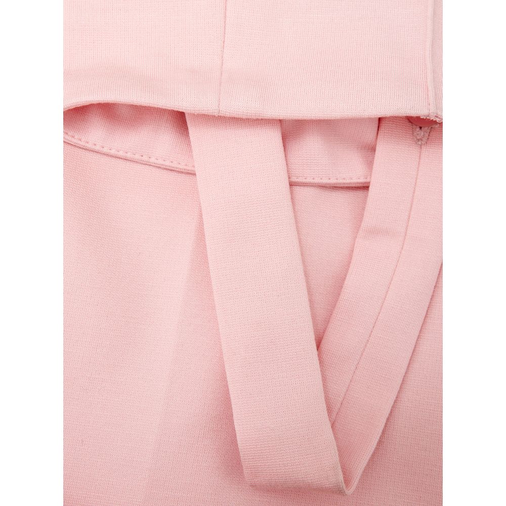 Elegant Pink Viscose Pants for Chic Style - ventzia