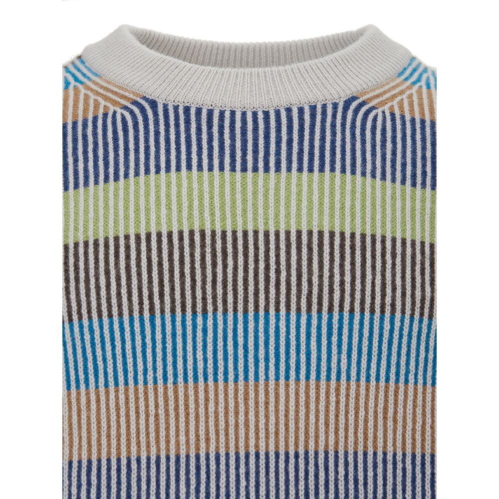 Elegant Multicolor Cashmere Sweater for Men - ventzia