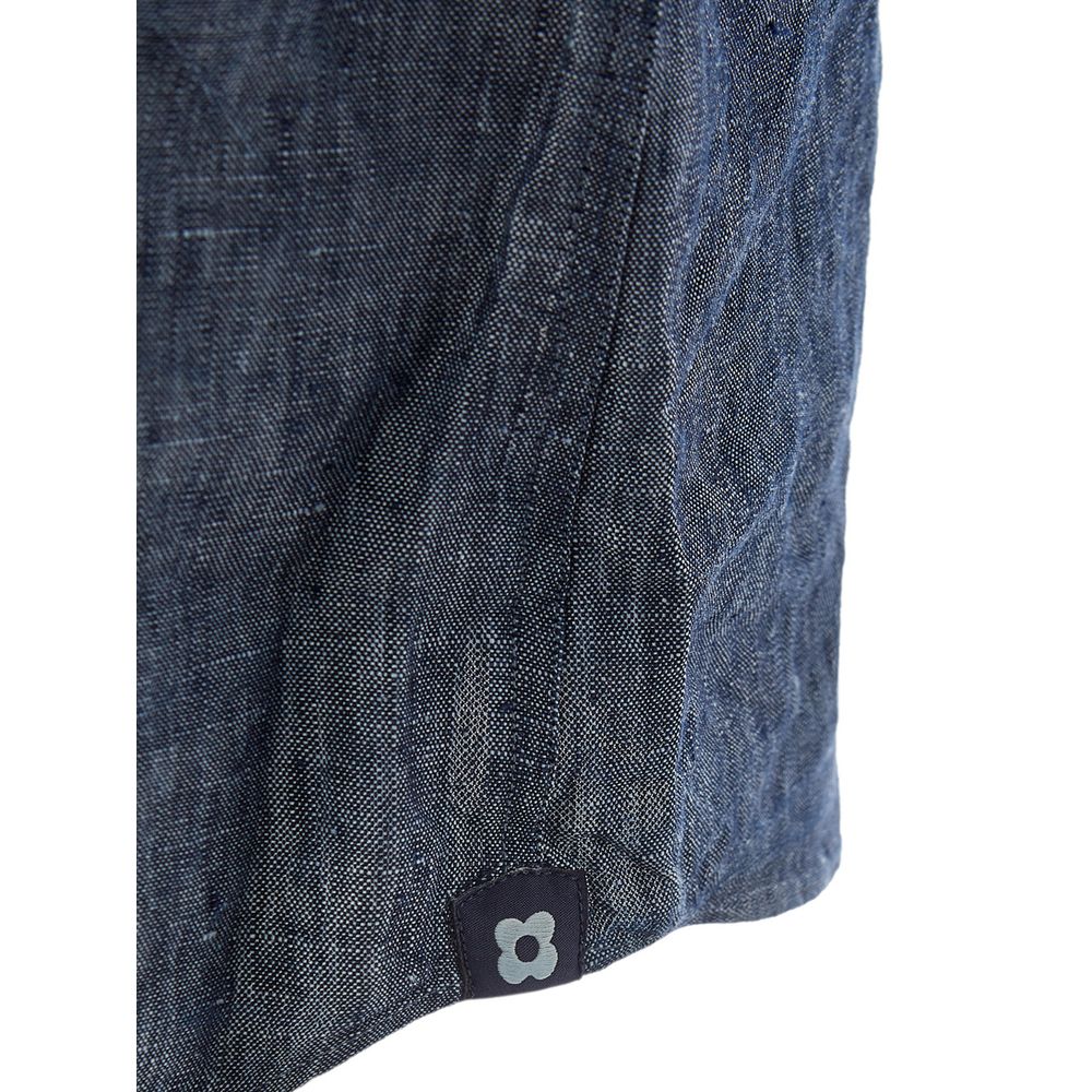 Elegant Flax Blue Shirt for Men - ventzia