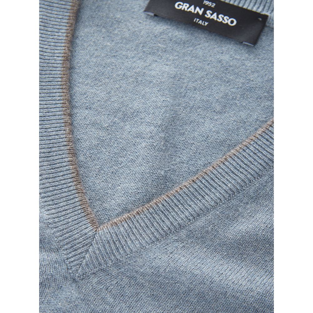 Elegant Cashmere Sweater in Chic Gray - ventzia