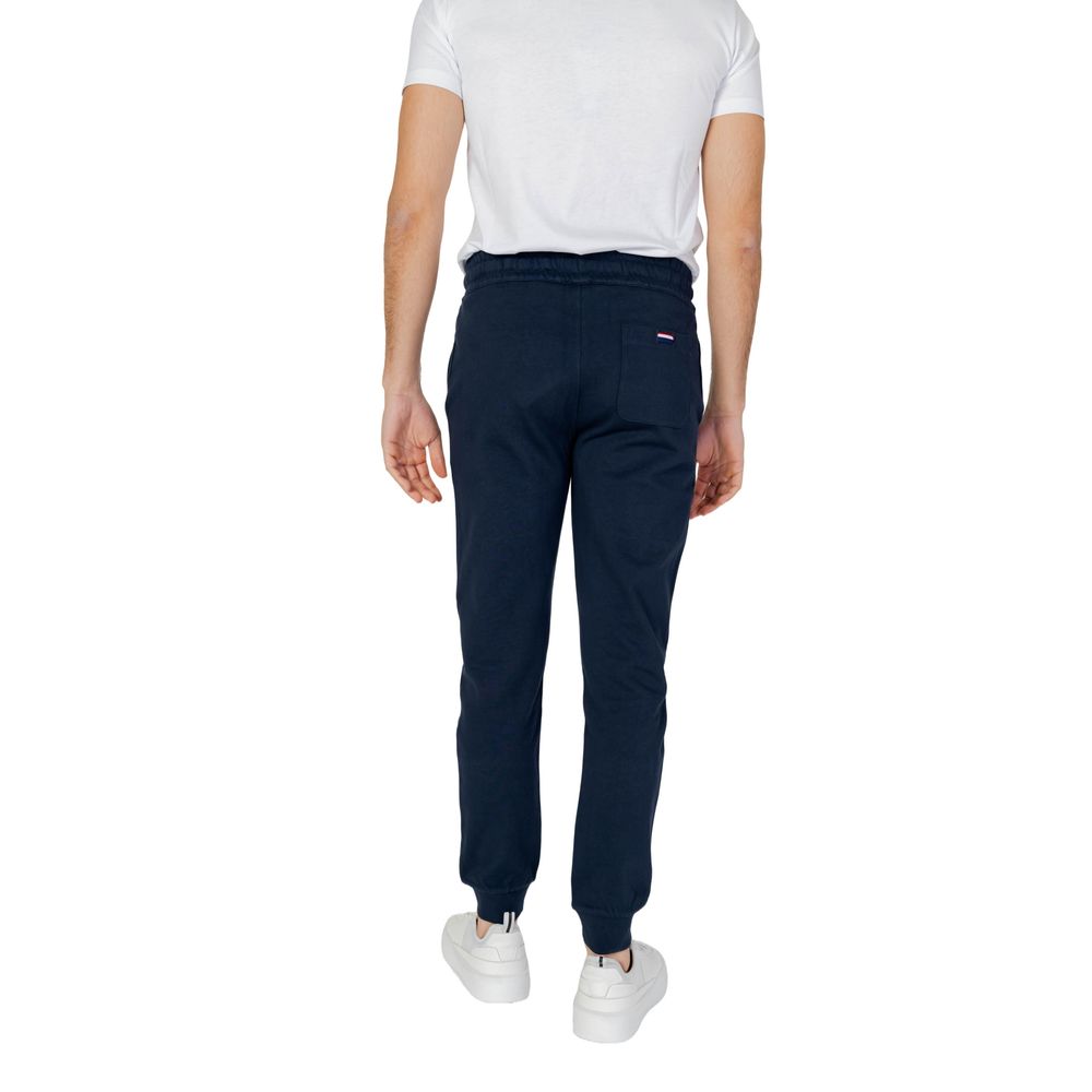 Blue Cotton Joggers Workout Pant