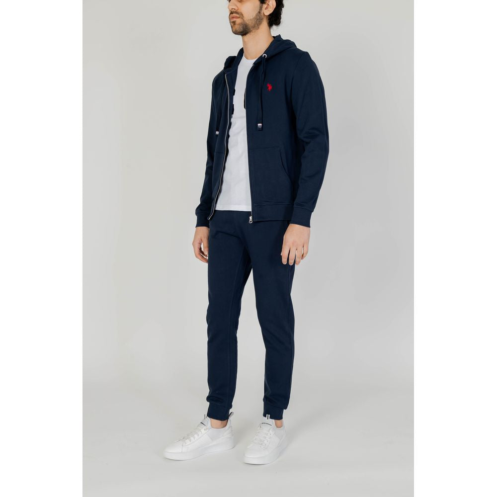 Blue Cotton Joggers Workout Pant