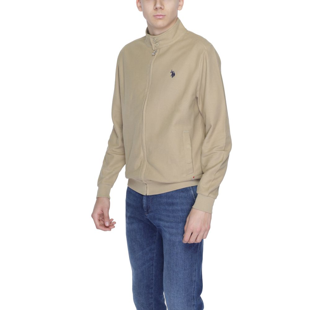 Beige Cotton Jackets & Coat - ventzia