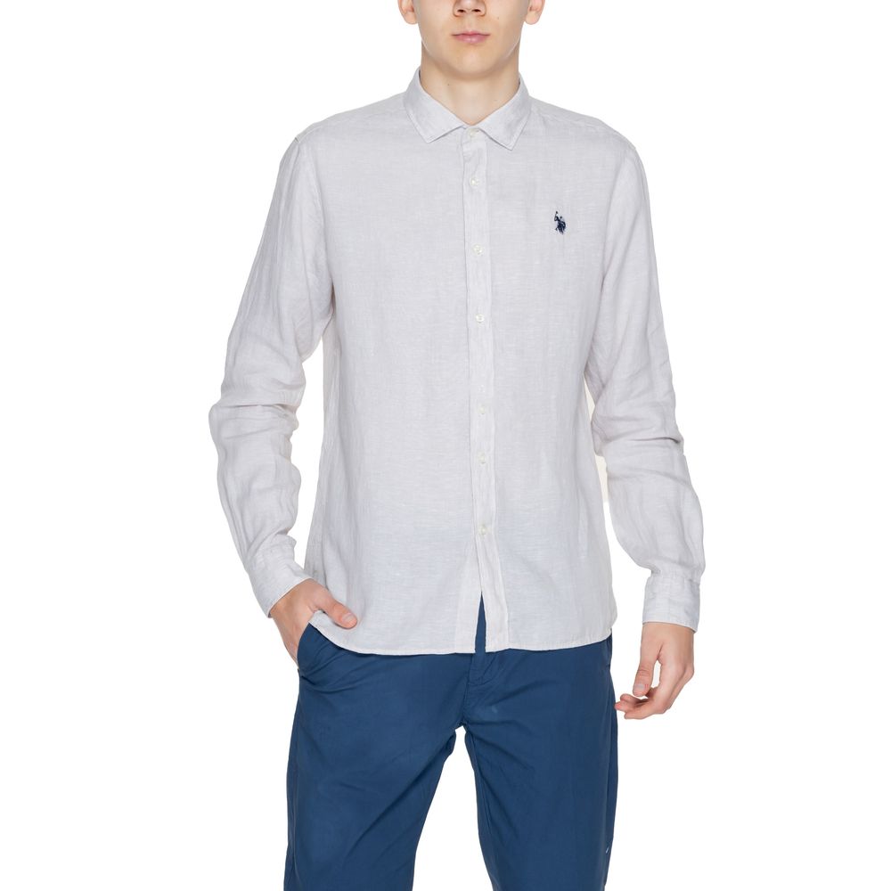 Beige Linen Shirt - ventzia