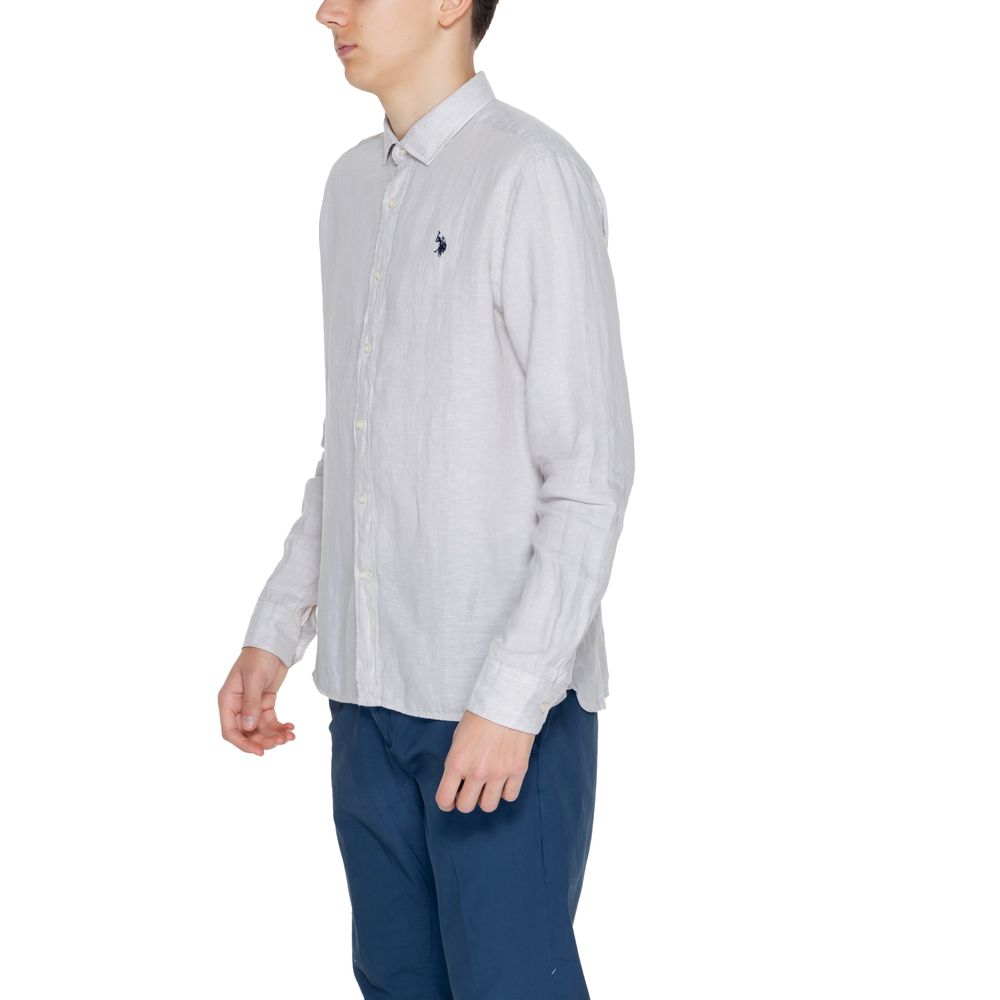 Beige Linen Shirt - ventzia