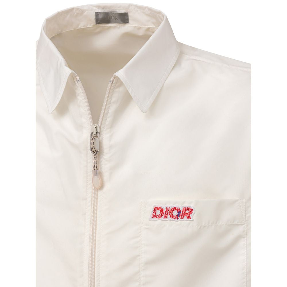 White Polyester Shortsleeve - ventzia
