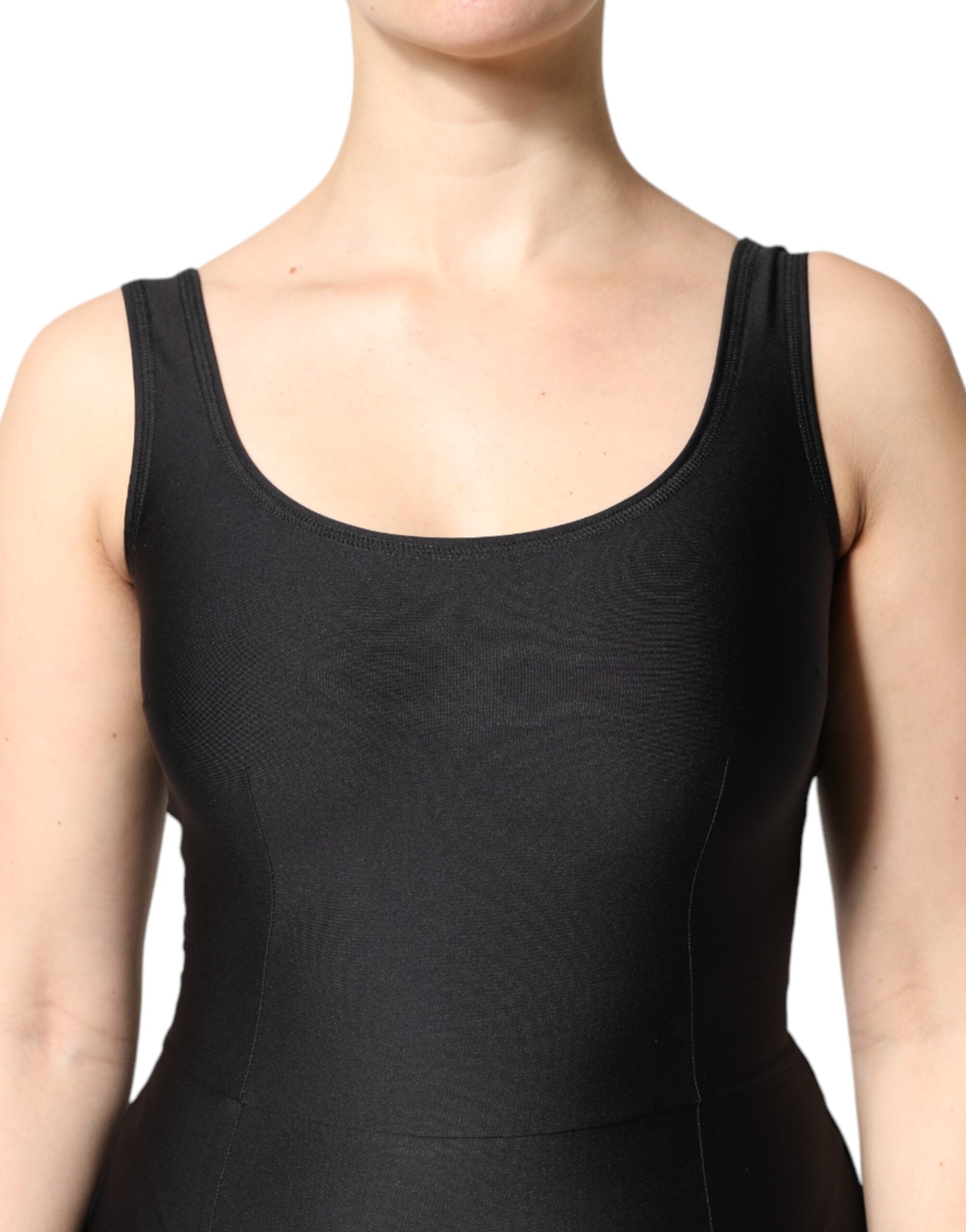 Black Sleeveless Bodycon Women Jumpsuit Dress - ventzia
