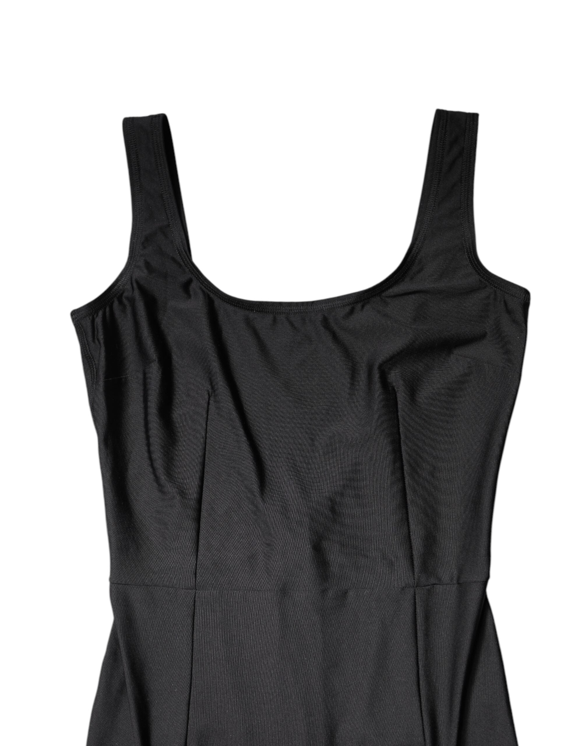 Black Sleeveless Bodycon Women Jumpsuit Dress - ventzia