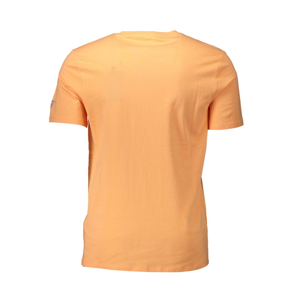 Orange Cotton Men T-Shirt - ventzia