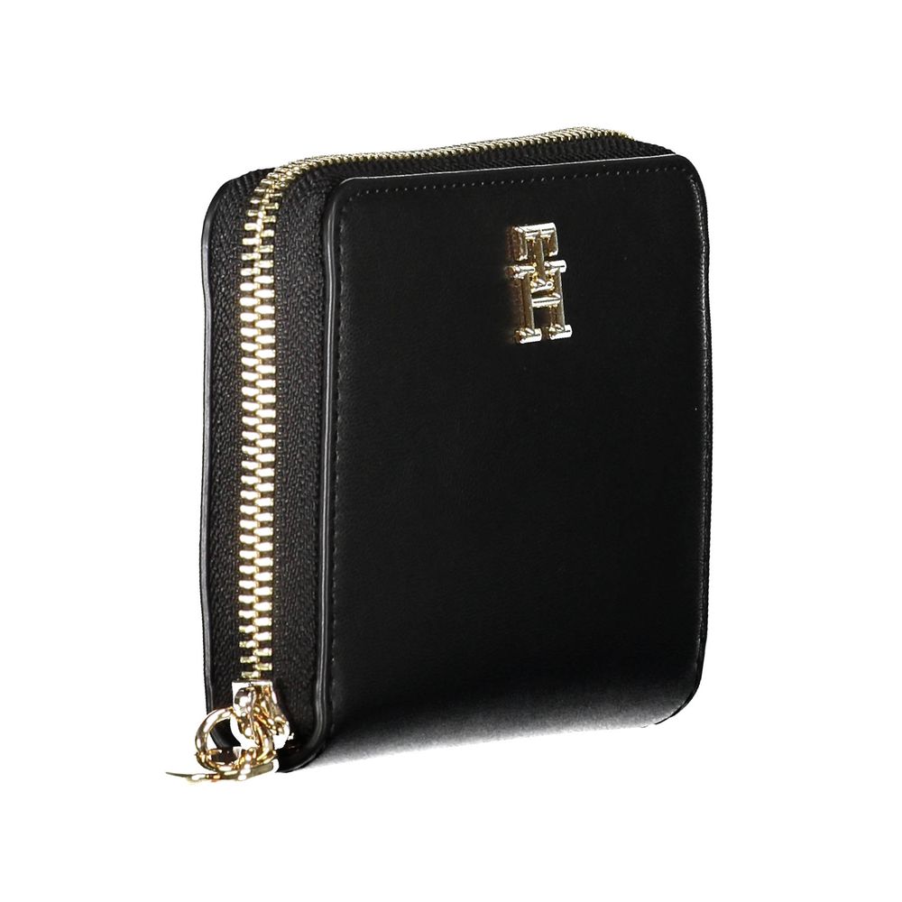 Black Polyethylene Women Wallet - ventzia