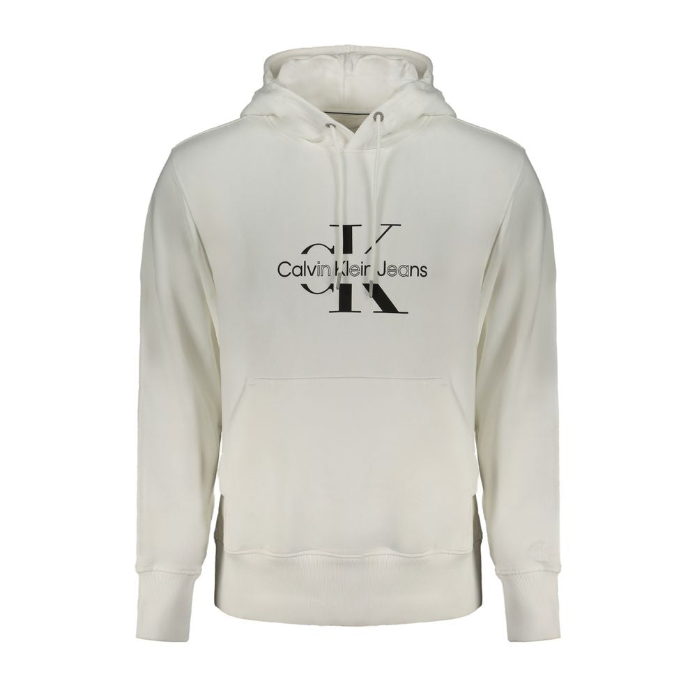White Cotton Men Sweater - ventzia