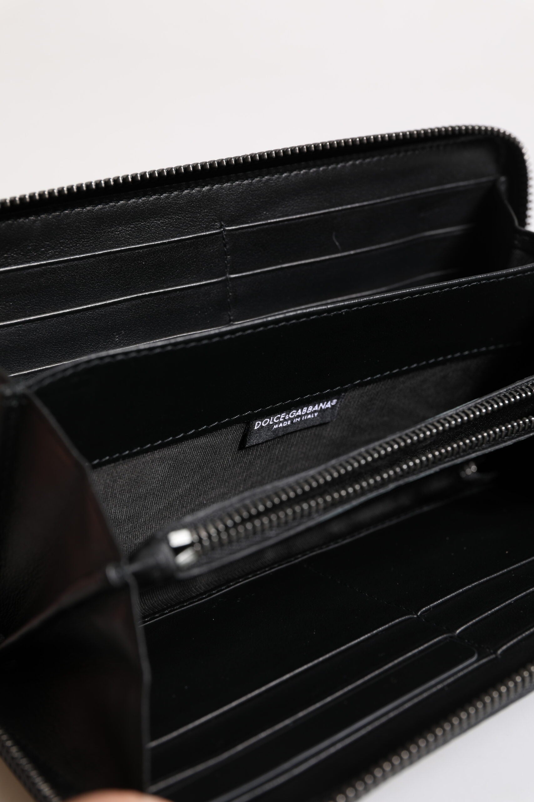 Black Blue Exotic Leather Embossed Continental Wallet - ventzia