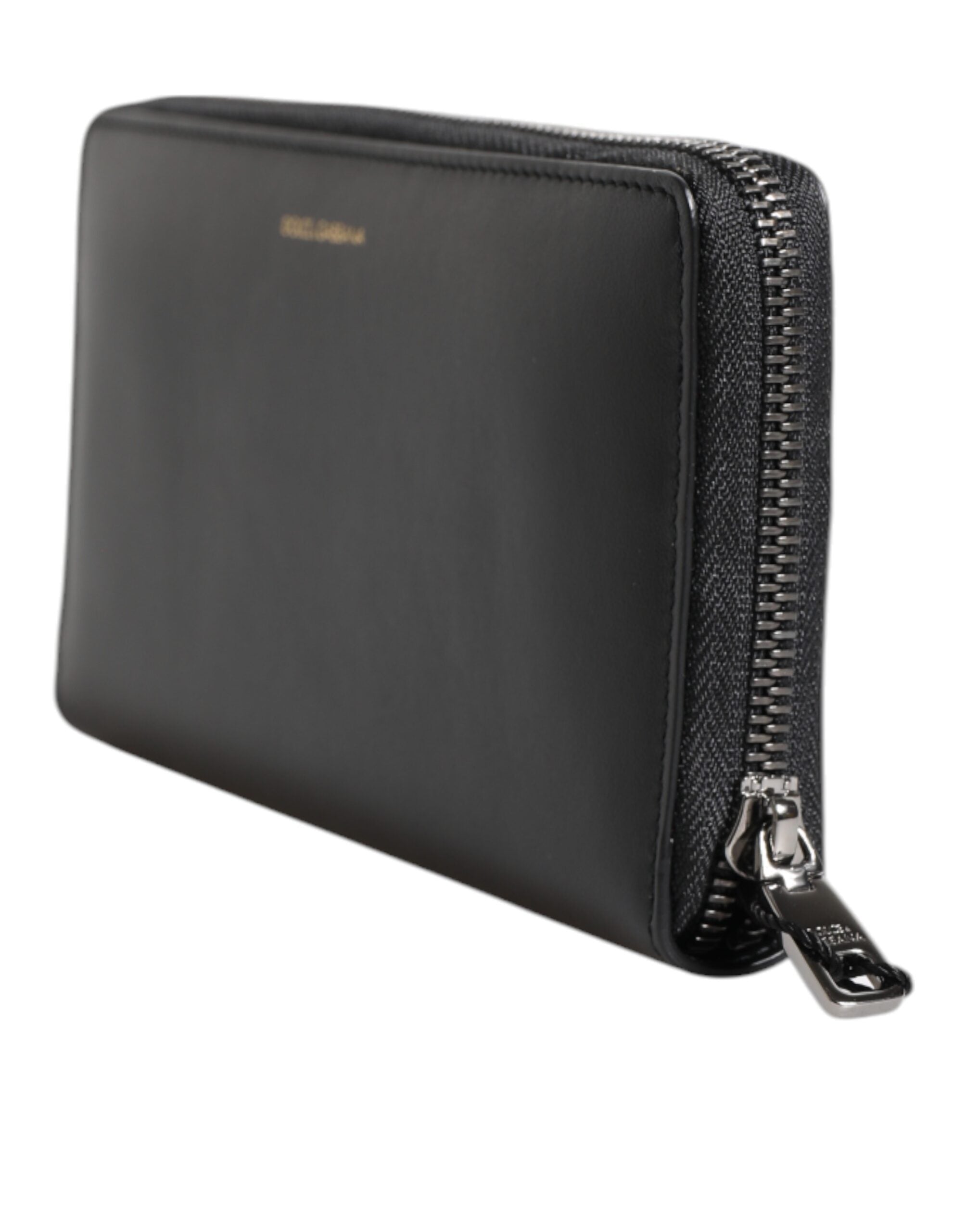 Black Blue Exotic Leather Embossed Continental Wallet - ventzia